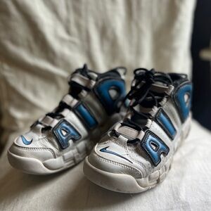 Nike Air More Uptempo "Industrial Blue" Preschool Kids' Shoe -- size 2